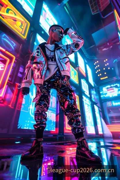 电竞比赛现场的选手席与舞台灯光